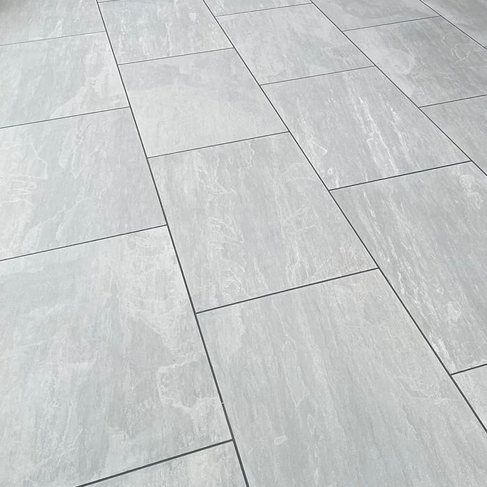 Porcelain Kandla Grey Slab Tiles - 20mil Thick 21.6sqm